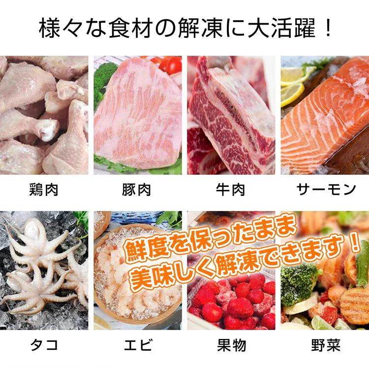 解凍プレート 急速解凍 置くだけ SNS話題 自然解凍 時間短縮 解凍板 解凍皿 まな板 アルミ合金 肉 魚 冷凍食品 便利グッズ 超薄型 キッチン エコ 電気不要