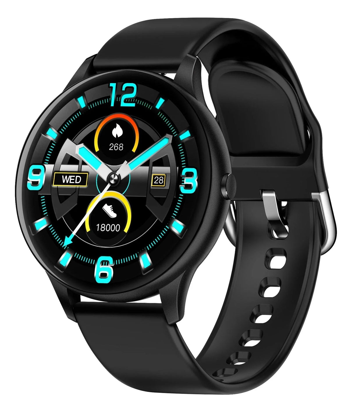 スマートウォッチ 2020最新仕様(m54)ブラック w083A