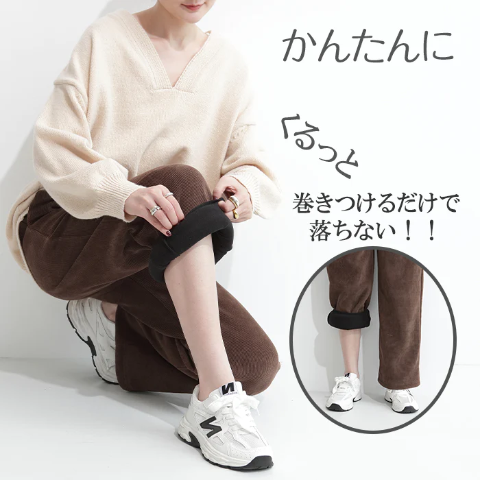 元祖裏起毛お悩み解消ペチコート（パンツ10分丈/Mサイズ/裏起毛ブラック）