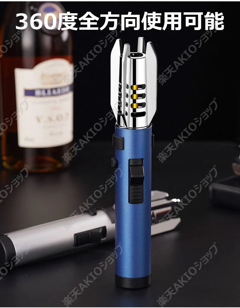 ガストーチパパーナ 注入式 ガスライター 防風 キャンプ 火起こし 軽量 小型 携帯便利 アウトドア 防災グッズ 非常用 父の日 s123C(レッド)