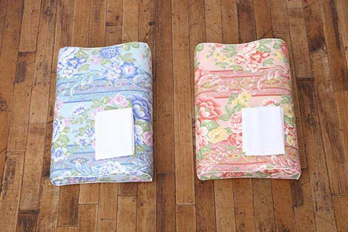 【花柄ピンク】磁気枕 夢 カバー付 枕 まくら 肩こり ピンク ブルー 花柄 32×48cm 磁石 磁気 メンズ レディース ペア 磁気枕 肩こり 首こり 波形 ウェーブ