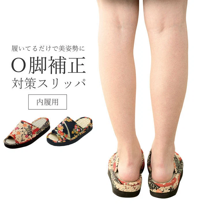 【赤華麗】o脚矯正 スリッパ サンダル 姿勢矯正 レディース 女性 室内用 おしゃれ o脚補正 30代 40代 50代 60代
