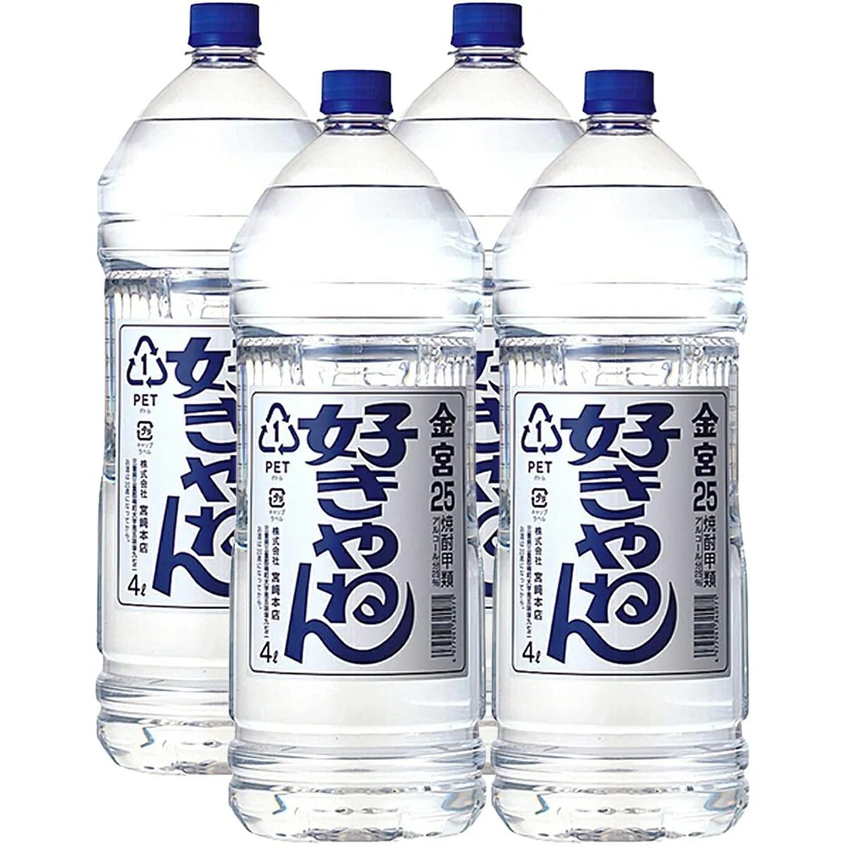 宮崎本店 キッコーミヤ焼酎 キンミヤ 金宮 好きやねんペット 25度 4000ml 4L×4本