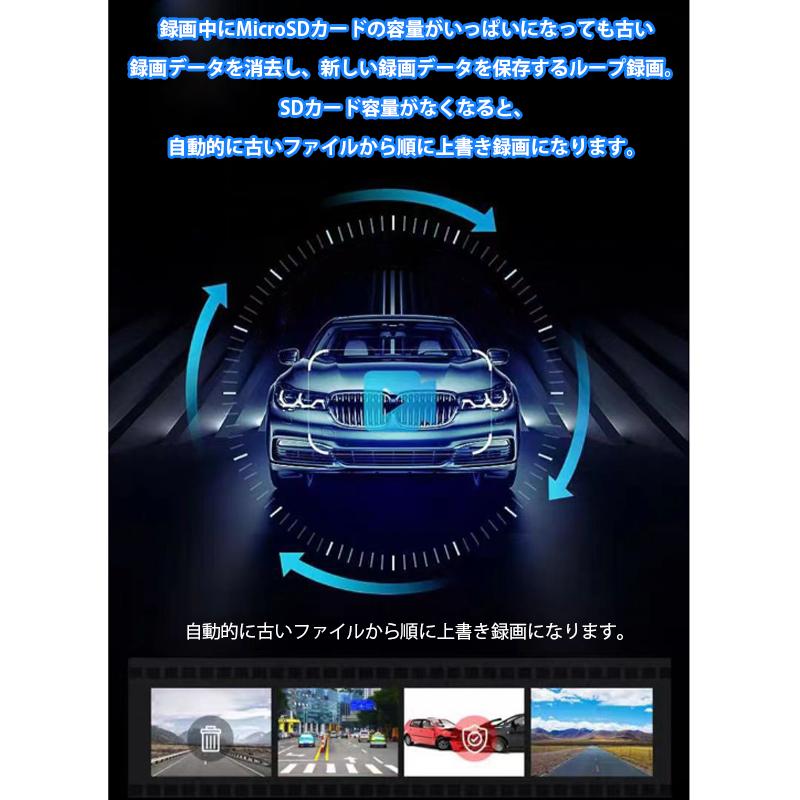 ドライブレコーダー ドラレコ 車載カメラ 前後カメラ 1080PフルHD高画質 HDR画像補正技術 夜間撮影 OV超広角レンズ ワンプッシュ記録 エンジン w616