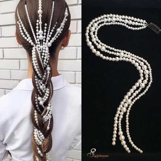 (A3)パール ヘアアクセサリー ヘアアレンジ 髪飾り ウェディング 結婚式 二次会 パーティー おしゃれ かわいい