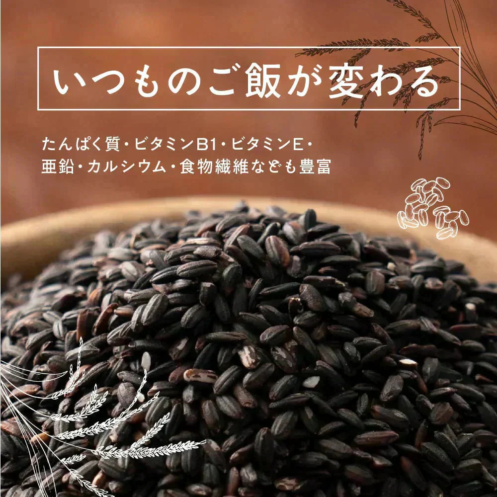 雑穀 雑穀米 国産 黒米 2.4kg(400g×6袋) ファミリーサイズ 無添加 無着色 送料無料 古代米 くろまい こくまい ダイエット食品 置き換えダイエット