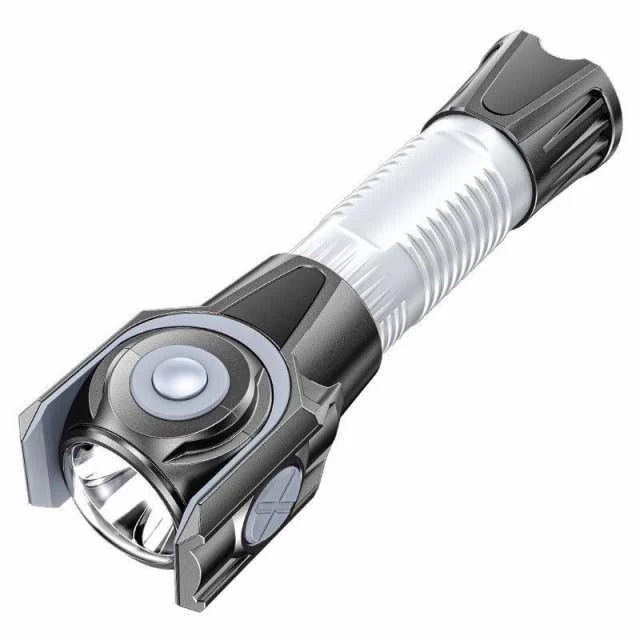 当日発送 新仕様 LEDライト懐中電灯 ハンディライト USB充電式 超強力 軍用 作業灯 停電 防水 防災対策 ズーム機能 フラッシュライト 爆光 コンパクト w229A(ブラック)