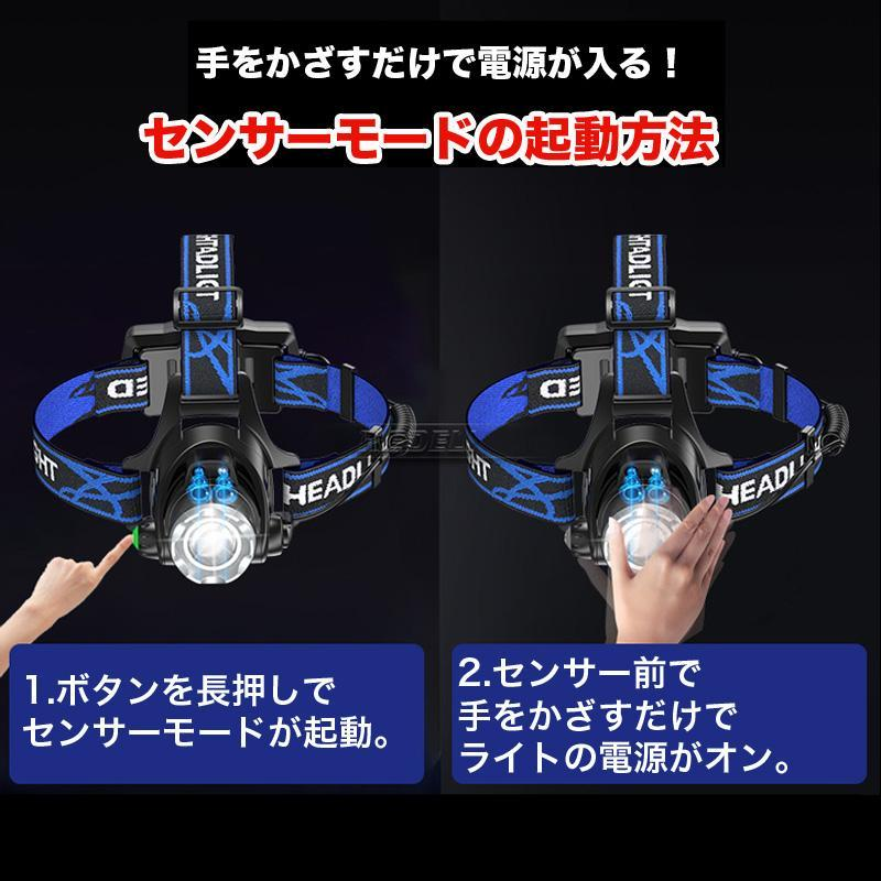 ヘッドランプ LED USB充電式 1000ルーメン ヘッドランプ 夜釣り 登山 アウトドア キャンプ 防災 停電 作業灯 非常時用