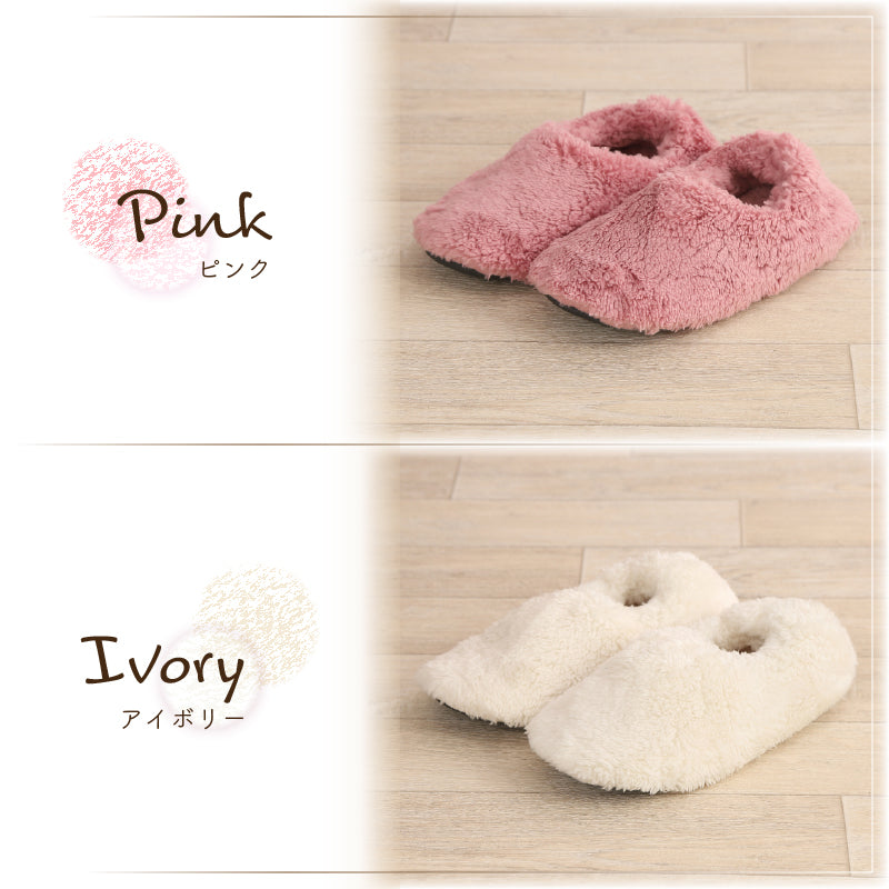 【アイボリー　XL】ルームシューズ もこもこ あったか 洗える 裏起毛 スリッパ 暖かい 防寒 北欧風 おしゃれ かわいい 冬用 秋 レディース メンズ 子供 ボア 滑り止め 防音 スエード 新生活 プレゼント