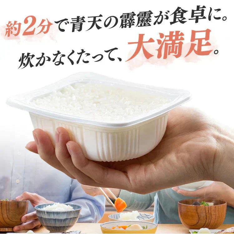 【カートアップNG】低温製法米のおいしいごはん 青天の霹靂 150g×24パック