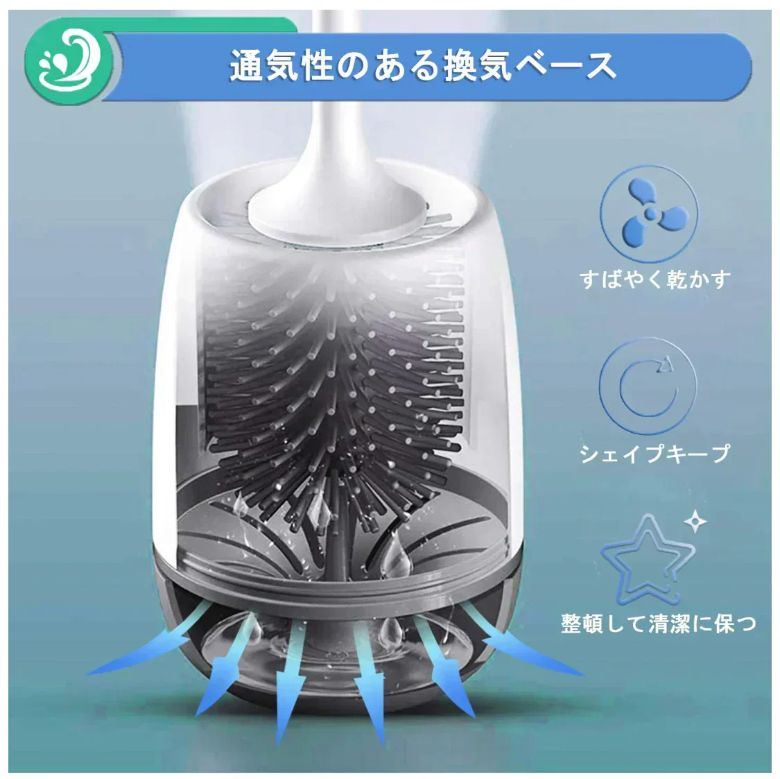 即納商品 トイレブラシ 柔らかい地面式 掃除ブラシ 収納ケース付き コンパクト TPR材質 トイレ掃除 傷つけない 用品 衛生トイレ掃除 トイレ掃除 掃除ブラシ(w073A)グレー