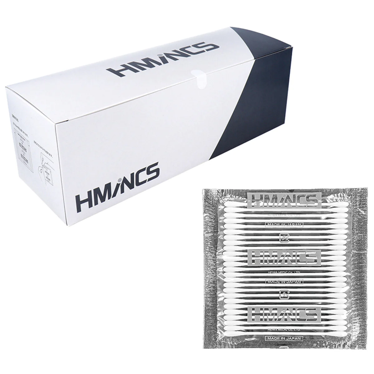 平和メディク 日本製工業用綿棒 HMINCS ミンクス スリム水滴型タイプ SW801 25本X100シート入り