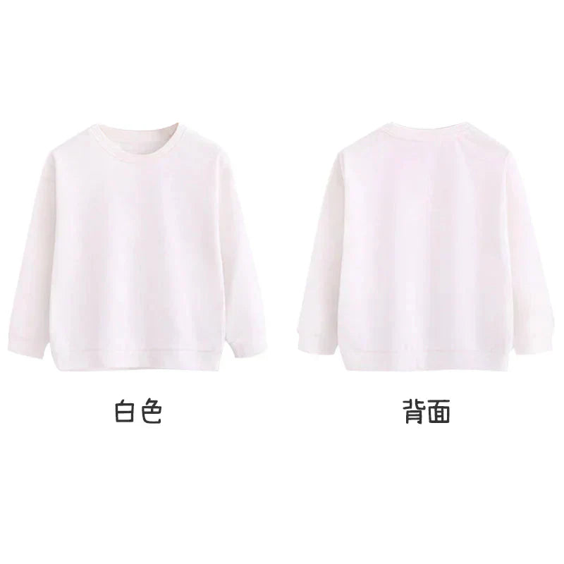 2点セット ブラック 140cm トレーナー1枚 と ズボン1枚 体育 体操服 子供 キッズ 白Tシャツ長袖 黒 グレー パンツ 秋 春 冬 通気性 運動会 イベント 男女兼用 ポップダンス