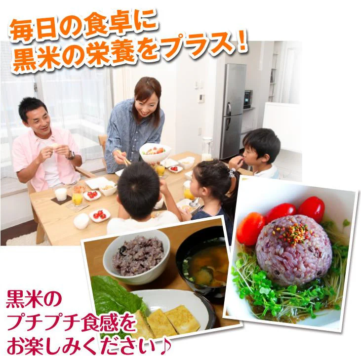 黒米 1kg 1袋 秋田産 白神古代米 もち玄米【2025年1月中旬より発送】