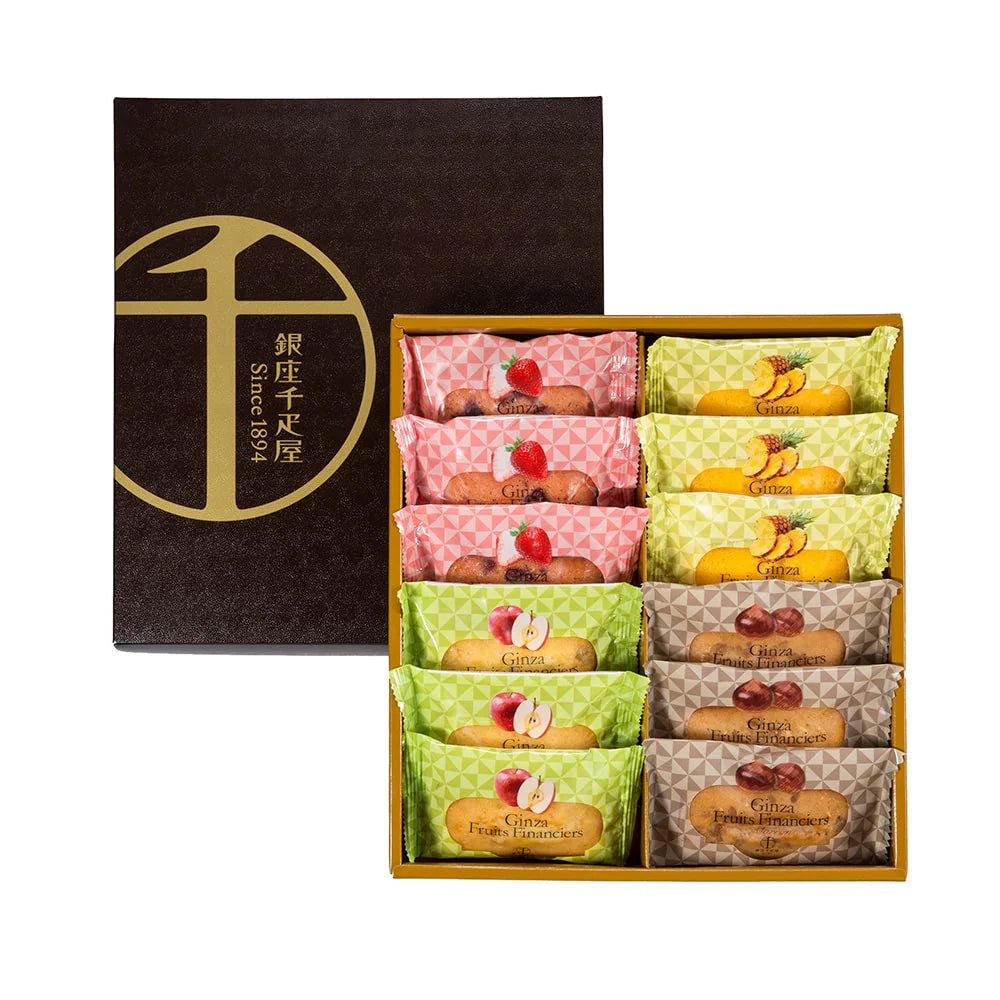 「銀座千疋屋」 銀座フルーツフィナンシェ 4種 各3個セット 焼き菓子 お菓子 詰め合わせ