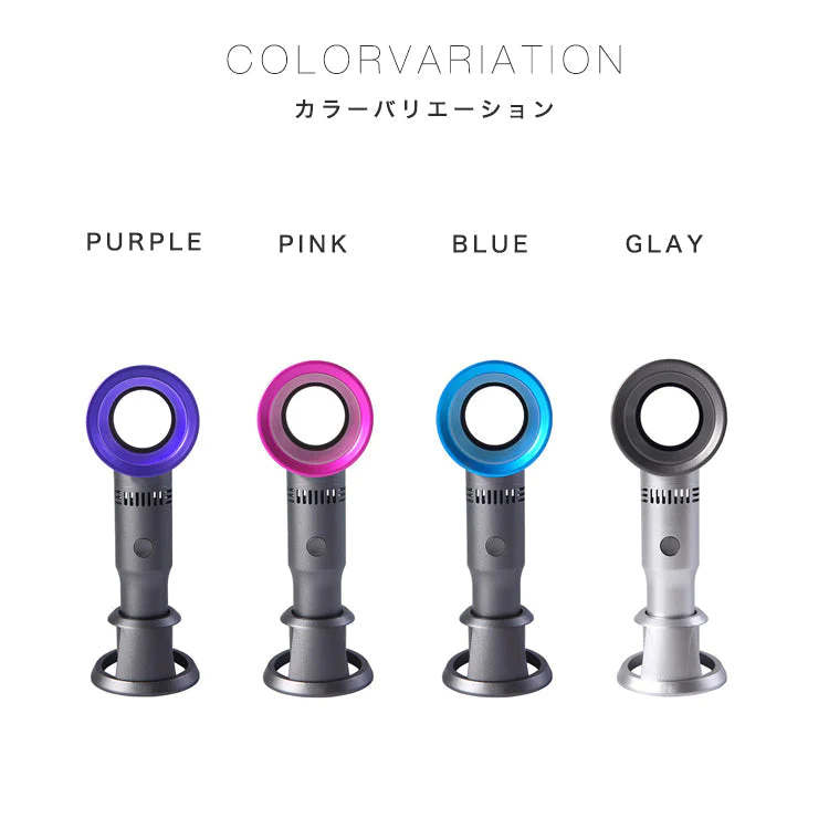 PINK ハンディ 扇風機 USB充電 卓上 手持ち扇風機 fan-005