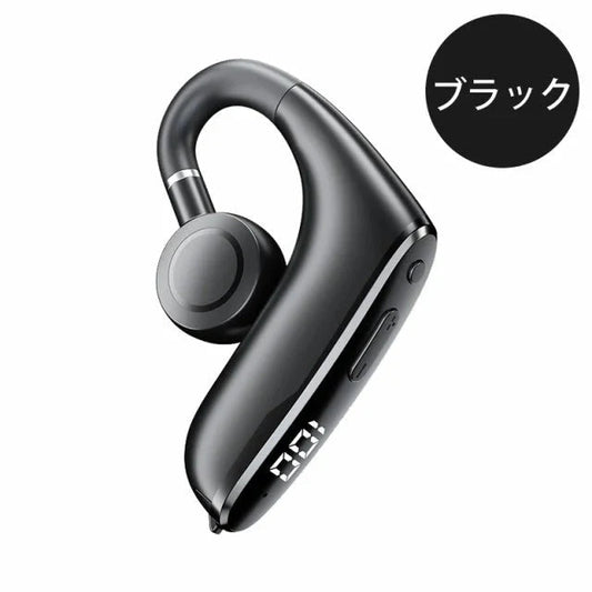 ワイヤレスイヤホン耳掛け型 bluetooth5.2 ワイヤレス インナーイヤー 瞬間接続 低遅延 高音質 s074A(ブラック)