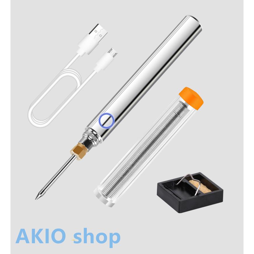 家庭用電気溶接ペン DIYスポット溶接 コードレス設計 便利 ハンドヘルド USB充電 快速加熱 操作簡単 安全性高い 3種コテ先(オプション追加) コンパクトs059(B+C+K付きます)
