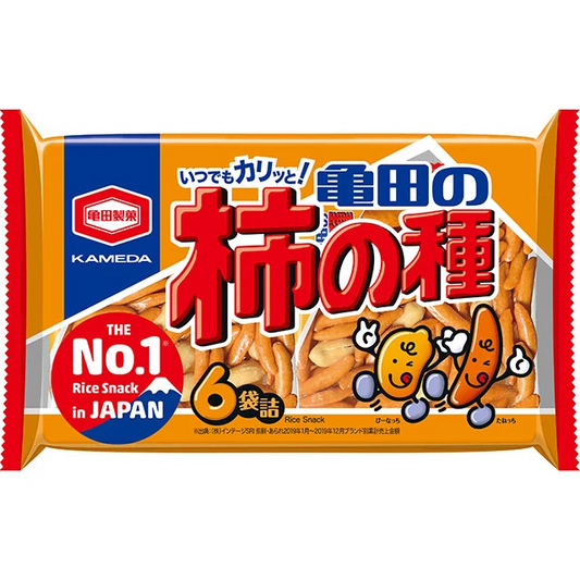 【送料無料】亀田製菓 亀田の柿の種 190ｇ（6袋詰）×12袋（1ケース）