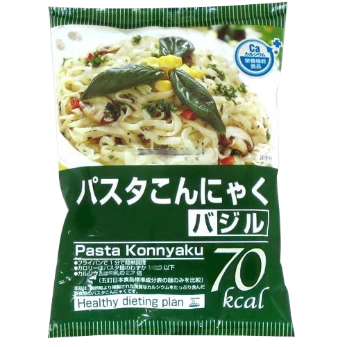 こんにゃく麺 こんにゃくパスタ バジル 24食