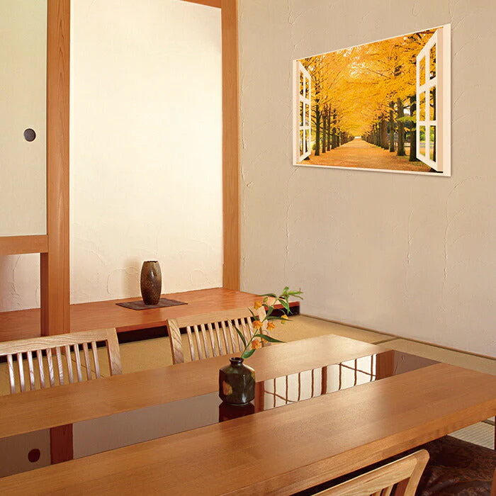 お風呂 浴室 バスルーム ポスター 風景 / 四季彩 日本の四季 4枚セット 52×73cm / 貼り直しOK バスグッズ お風呂グッズ お風呂に張れる壁紙 日本製