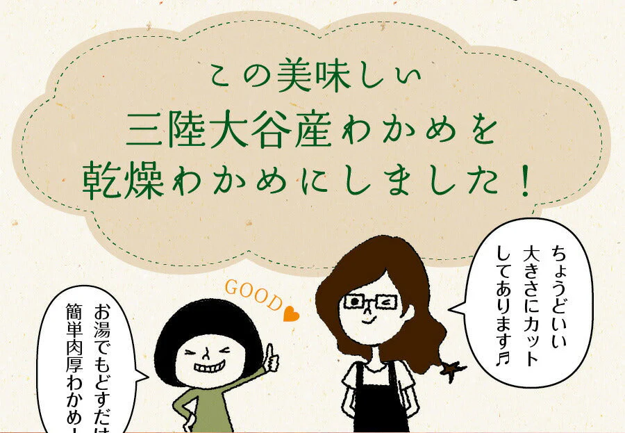 日本橋いなば園 三陸産カットわかめ 40g メール便送料無料