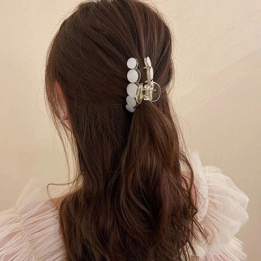 (L04)バンスクリップ ヘアクリップ 大粒 バレッタ まとめ髪 髪飾り ヘアアクセサリー 髪留め ヘアアレンジ