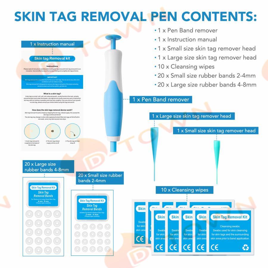 イボ Skin Tag Remover スキンタグ除去キットSEFUDUN 、2-8mm 家庭用いぼ除去装置、マイクロスキンタグ治療ツール、スキンケアツールセット