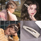 (A61)ヘアピン パッチン留め ヘアクリップ バレッタ 髪どめ 髪留め ヘアアクセサリー 白 パール風 真珠風