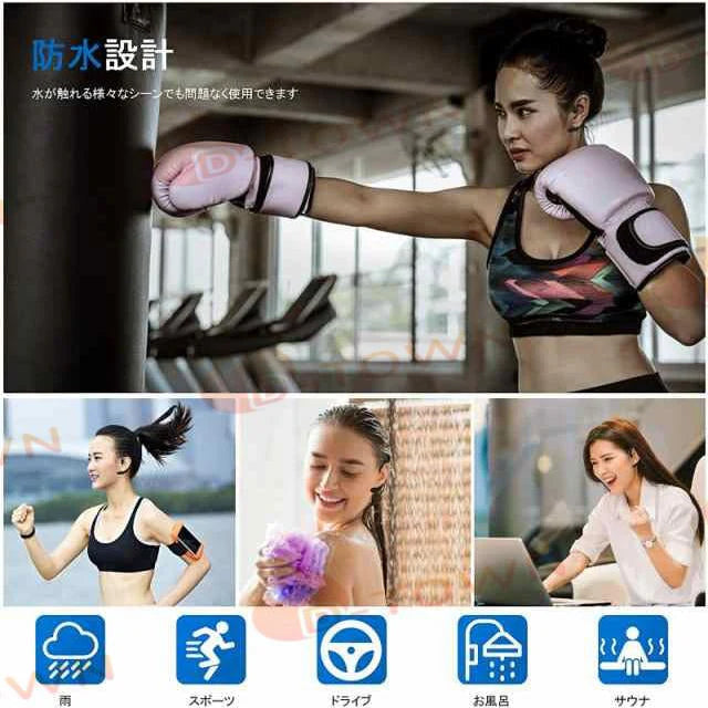 bluetooth 5.2耳掛け式イヤホン Bluetooth イヤホン 両耳 スポーツ bluetooth 5.2 ノイズキャンセリング ブルートゥース イヤホン Bluetooth w295A(ブラック)