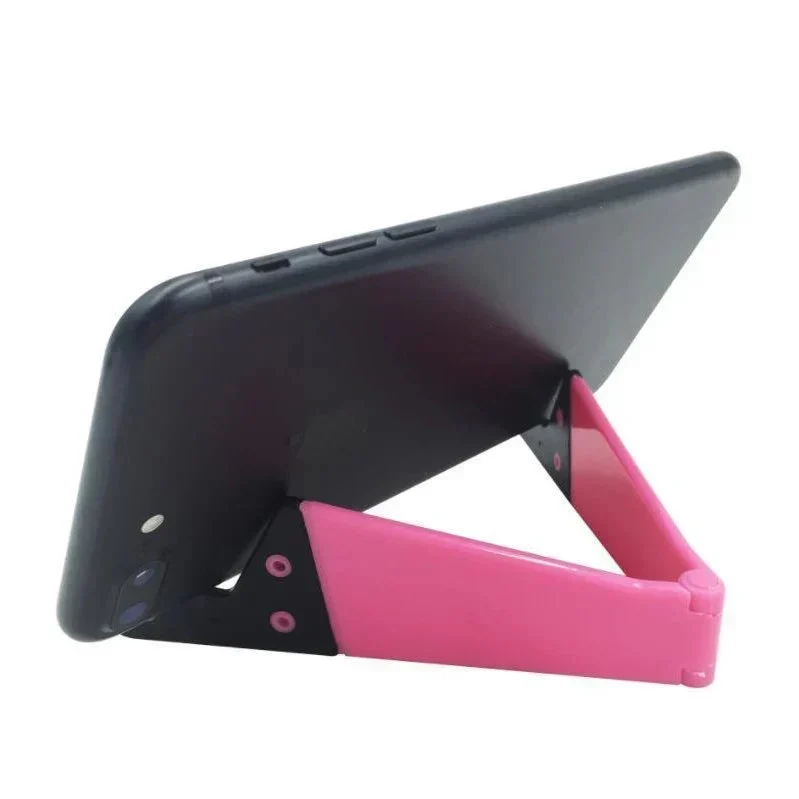 スマホスタンド ピンク 薄くて軽量 iPhone ポータブルフォールドスタンド slimstand 折り畳み式 卓上ホルダー 各種タブレット フォンSansung Oppo Xperia