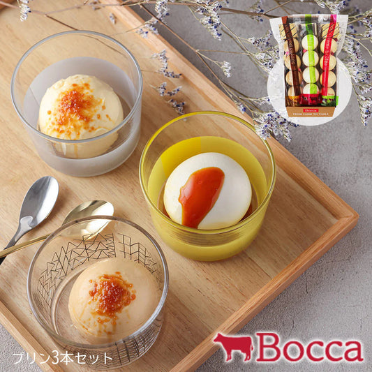 Boccaの4個入プリン 3本セット【送料込み】【二重包装不可】【お届け不可地域：沖縄・離島】