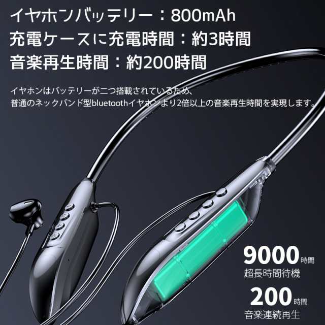 Bluetooth5.3イヤホン ステレオイヤホンヘッドセット 磁気 ネックバンドイヤホン 高品質 通話 軽量 IPX5完全防水 低音重視 Hi-Fi 高音質 スポーツ用ワイヤレス s076B(シルバー)