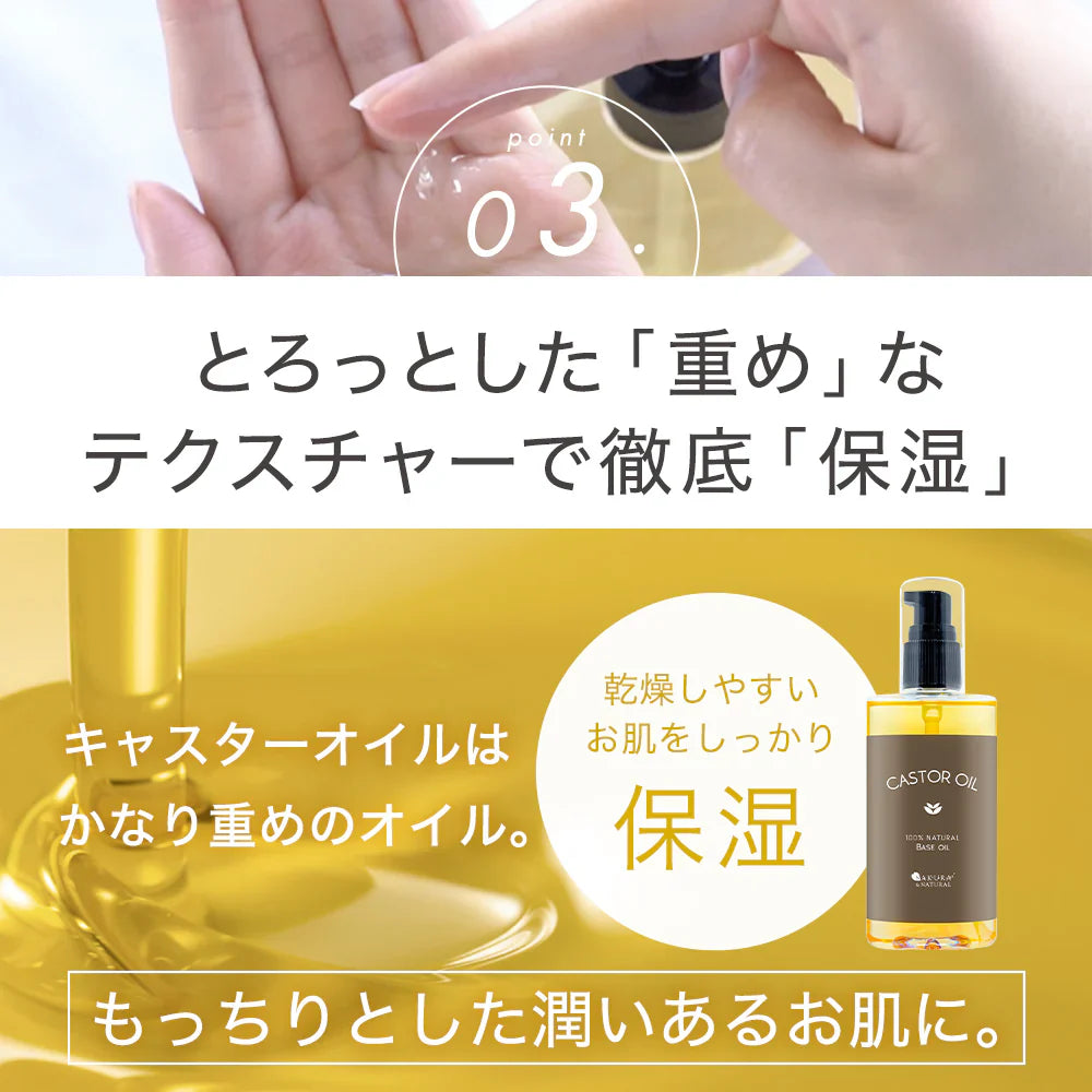 キャスターオイル 100ml ひまし油 ヒマシ油 お試し キャスター オイル キャリアオイル ひましあぶら ボディオイル マッサージオイル 全身 ボディ オイル マッサージ 妊娠線 オイル メール便 送料無料 無香料 ポンプボトル
