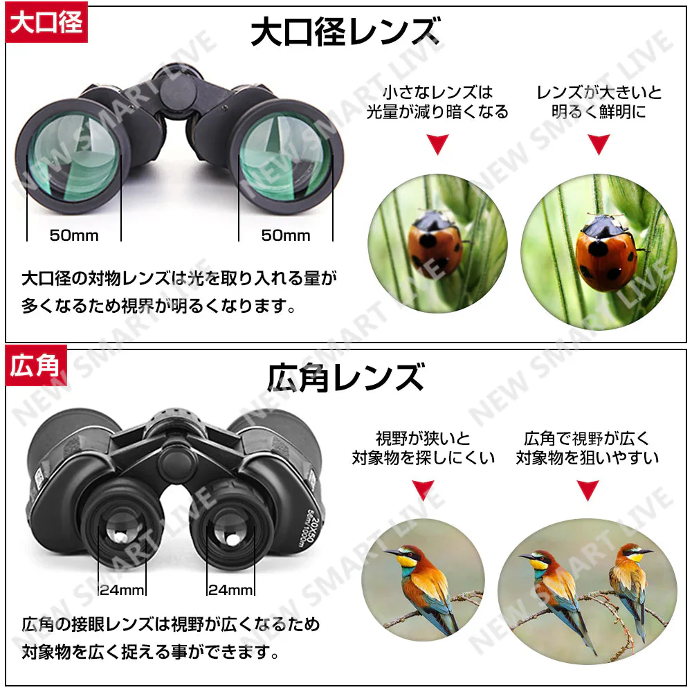 オペラグラス 高倍率 双眼鏡 望遠鏡 10x50 10倍  超広角 高解像度 高透過率 アウトドア 野鳥観察 遠足 山ガール 登山 バードウォッチング 父の日ギフト