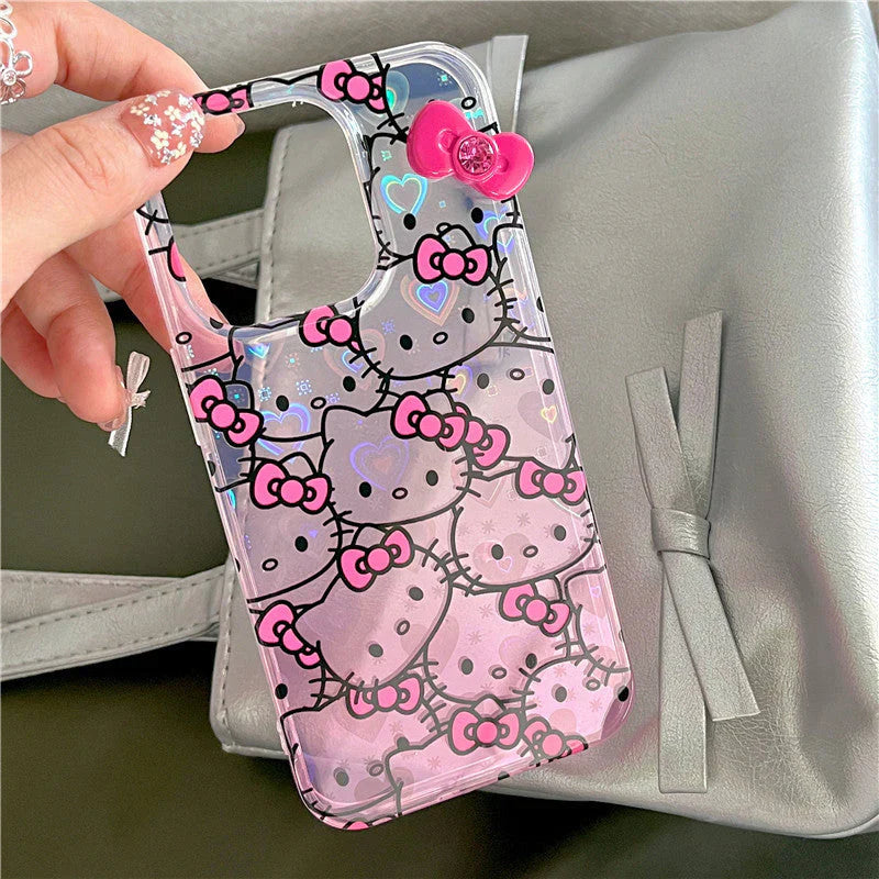 携帯電話ケース iPhone16/iPhone16Pro/iPhone16Pro max ケース hello kitty ソフトiPhone用 xjj2024182(iPhone16Pro max用)