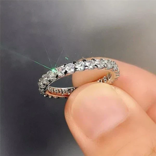 ★サイズ13号★〈リング〉ジルコニアフルエタニティリング【カウシェファーム収穫対象商品】