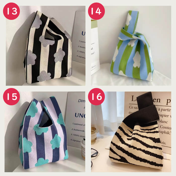 【19】【同柄2個セット】【予約商品・発送時期は商品説明に記載】ニット バッグ ニットバッグ 同柄 2個セット マルシェバッグ ニット トートバッグ 縦型 クロシェ編み かぎ針 ハンドバッグ マルシェ 韓国 ミニバッグ ミニバッグ 送料無料 ギフト プレゼント