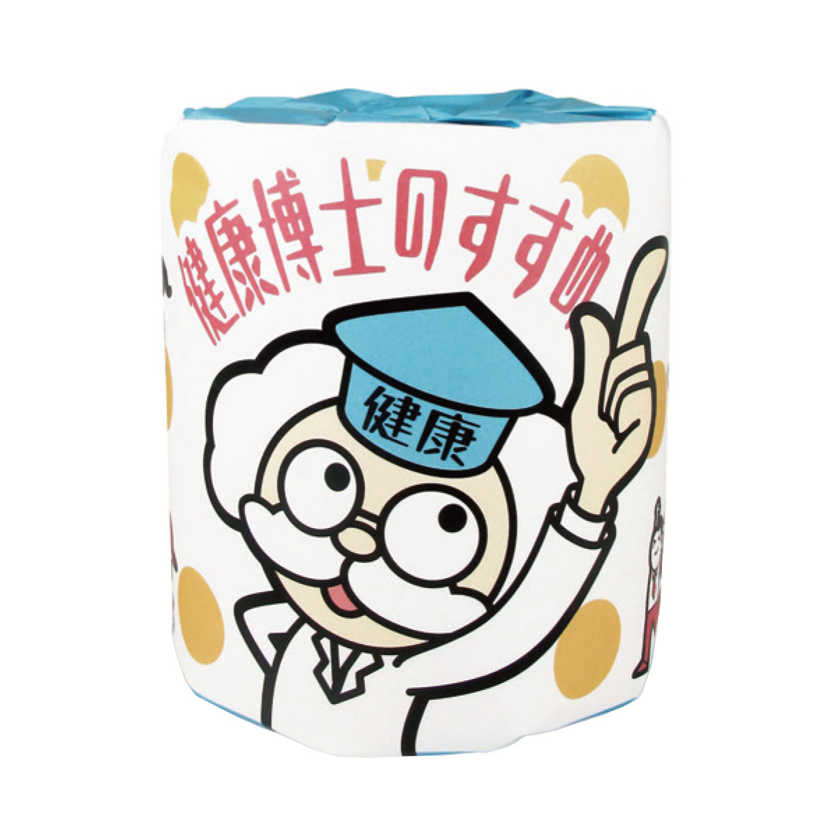 林製紙 啓発用トイレットペーパー 健康博士のすすめ ダブル30m 再生紙100％ 個包装100個