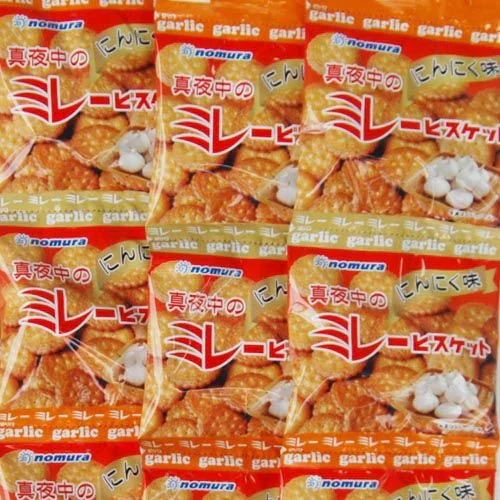 送料無料 のむら ミレービスケット 真夜中のミレー にんにく味 4連 10個セット 1ケース