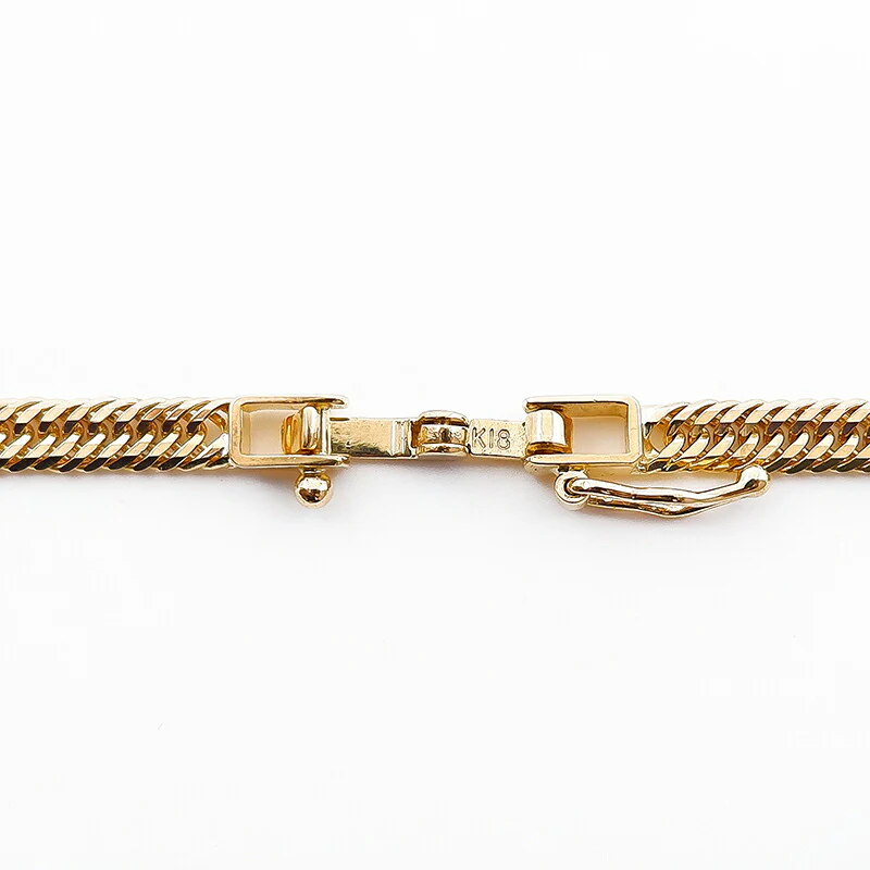 喜平ネックレス 18金 18K 造幣局検定マーク 新品 メンズ 12面カット トリプル編み 長さ50cm