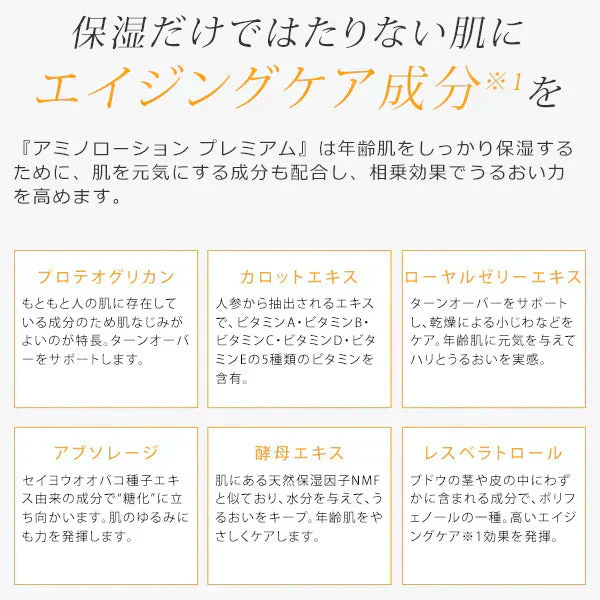 エビス〔ebis〕アミノローションPREMIUM　30日分1ヶ月お試しセット 保湿 乾燥肌 敏感肌 しっとり サンプル 旅行  ハリ アルコールフリー 肌荒れ ボディ ヒアルロン酸 コラーゲン EBiS化粧品