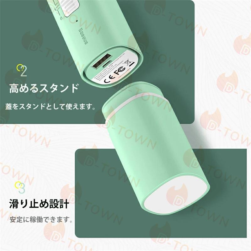 携帯扇風機 手持ち/卓上両用 ハンディファン ミニ扇風機 扇風機 小型強風 軽量 静音設計 USB充電式 バッテリー内蔵 携帯便利 熱中症対策 w404A(ホワイト)