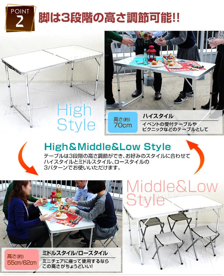 【120×60㎝】【ウッドグレー】レジャーテーブル セット レジャーテーブル 折りたたみ テーブル チェア 4脚 セット 幅 120cm レジャー テーブル イス アウトドア テーブル セット チェア キャンプ お花見 運動会 防災グッズ MERMONT