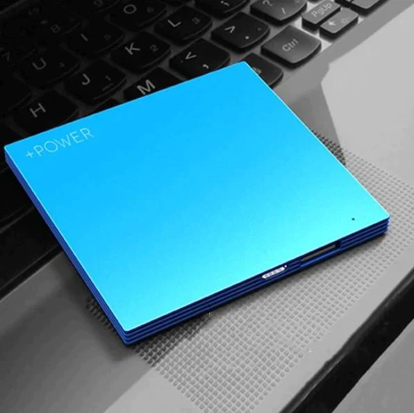 「在庫処分商品」「ブルー」モバイルバッテリー 大容量 軽量 薄型 iOS/Android対応 スマホ 携帯充電器 極薄 急速充電【PL保険加入済み】iphone7 Plus Xperia 充電 充電器 4000mAh 送料無料