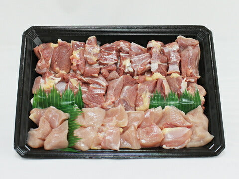 三重ブランド認定品 熊野地鶏　焼肉用カット肉600g