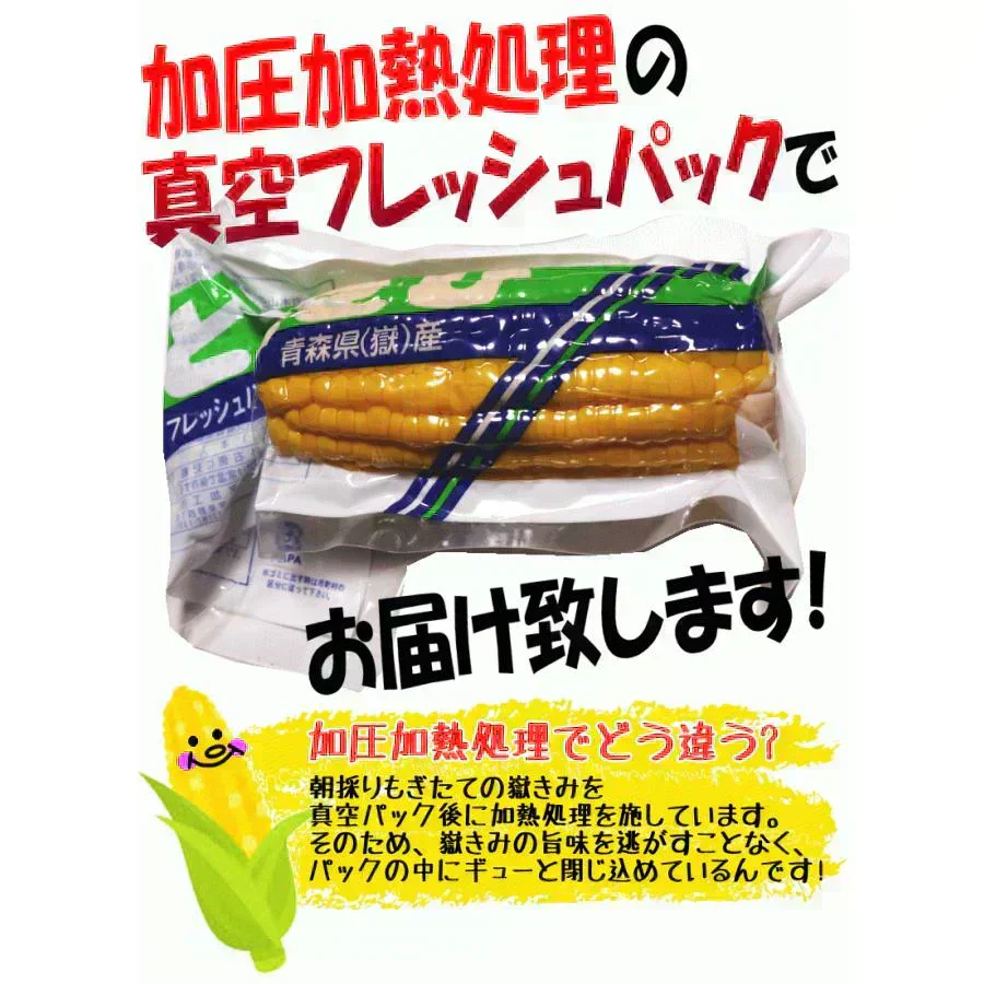 青森県産 嶽きみ 5本セット 真空フレッシュパック