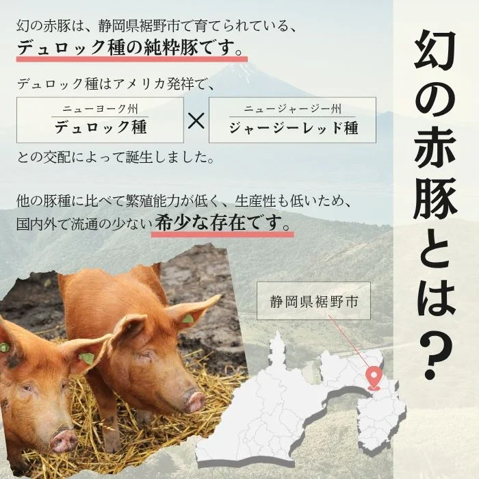 【幻の赤豚】焼肉用 モモスライス  計1kg（500g×2P）