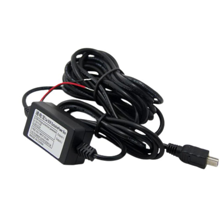 ドライブレコーダー 常時電源ケーブル MiniUSB ミニUSB端子 自動車 降圧ケーブル 3.5ｍ ドラレコ用電源ケーブル 8V 12V 24V対応 駐車監視用 3.5メートル 乗用車