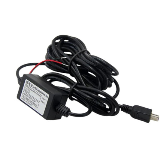 ドライブレコーダー 常時電源ケーブル MiniUSB ミニUSB端子 自動車 降圧ケーブル 3.5ｍ ドラレコ用電源ケーブル 8V 12V 24V対応 駐車監視用 3.5メートル 乗用車